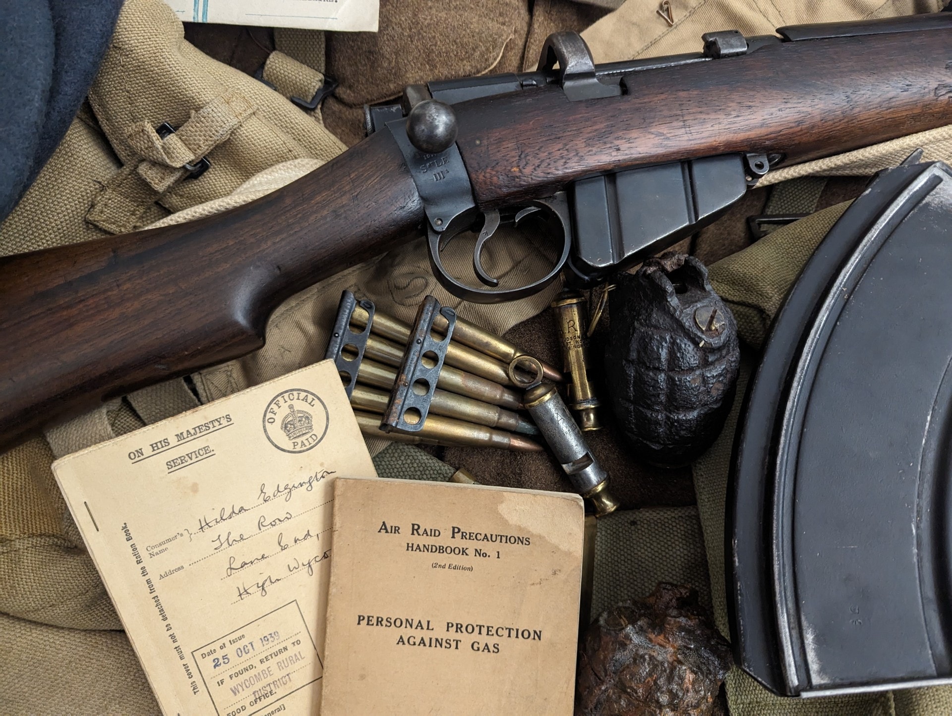 World War Two rifle collection