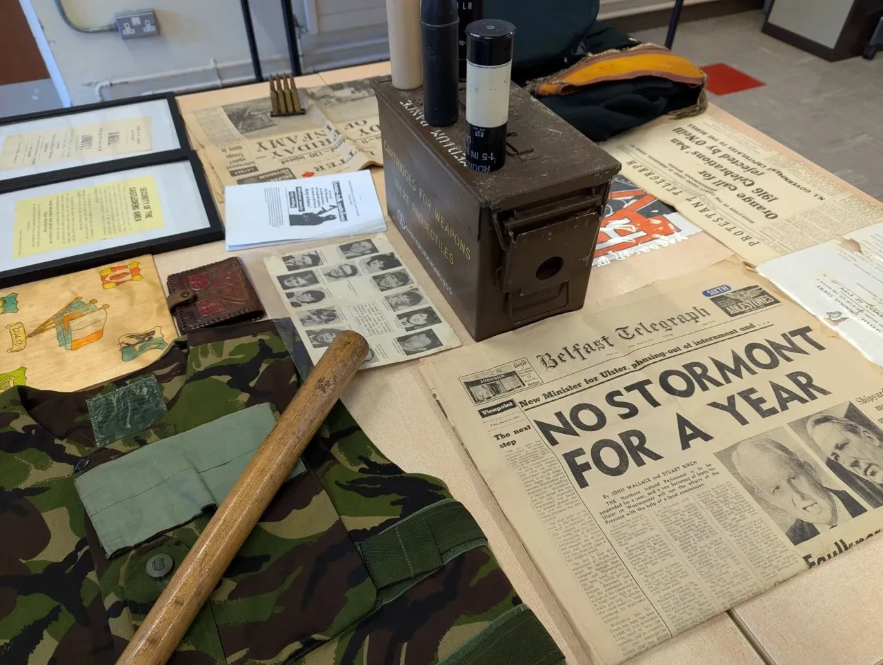 Vintage wartime documents